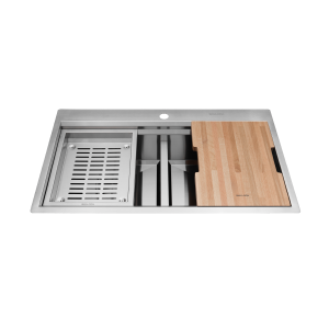 Chậu rửa chén 2 hố Inox 304 kích thước 86 cm