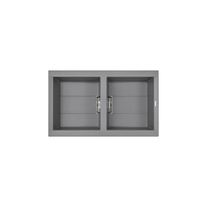 Chậu rửa chén đá Granite 2 hố kích thước 86 cm