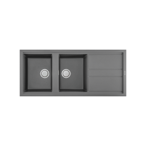 Chậu rửa chén đá Granite 2 hố kích thước 116 cm