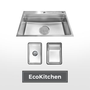 Chậu rửa chén 1 hố hạn chế trầy xước kích thước 77 cm