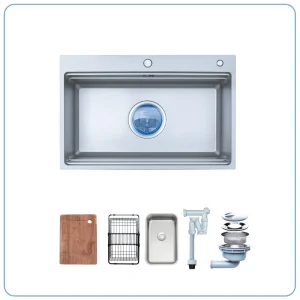 CHẬU RỬA BÁT 1 HỐ NOBINOX LIRA NJ560D