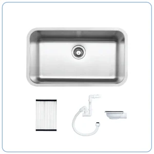 CHẬU RỬA BÁT 1 HỐ NOBINOX PURA NT622U