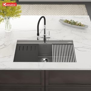 Chậu rửa bát đá Granite Sink Terra 790S Grey