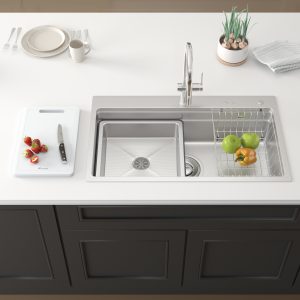 Chậu rửa bát 1 hố chống xước Workstation Sink KN8751TS Dekor