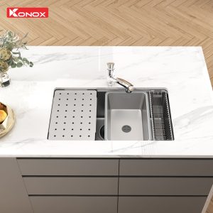Chậu rửa bát chống xước Workstation Sink Dekor 8044SU
