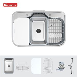 Chậu rửa bát phong cách Nhật chống xước Tari Smart 7851