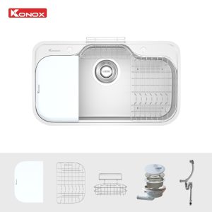 Chậu rửa bát phong cách Nhật bề mặt mịn Tari 9051SM