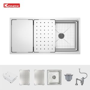 Chậu rửa bát chống xước Workstation Sink Dekor 8644SU