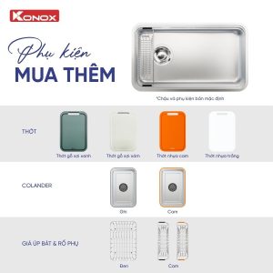 Chậu rửa bát chống xước (phiên bản cá nhân hóa) Tari Smart 8047PP-L