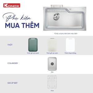 Chậu rửa bát chống xước (phiên bản cá nhân hóa) Tari Smart 9050PP