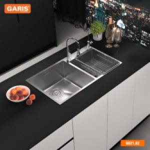 Chậu rửa bát 2 hố cân âm bàn đá GSU2180